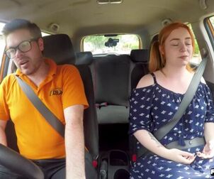Curvaceous Ginger public Brit driving educator rails in the